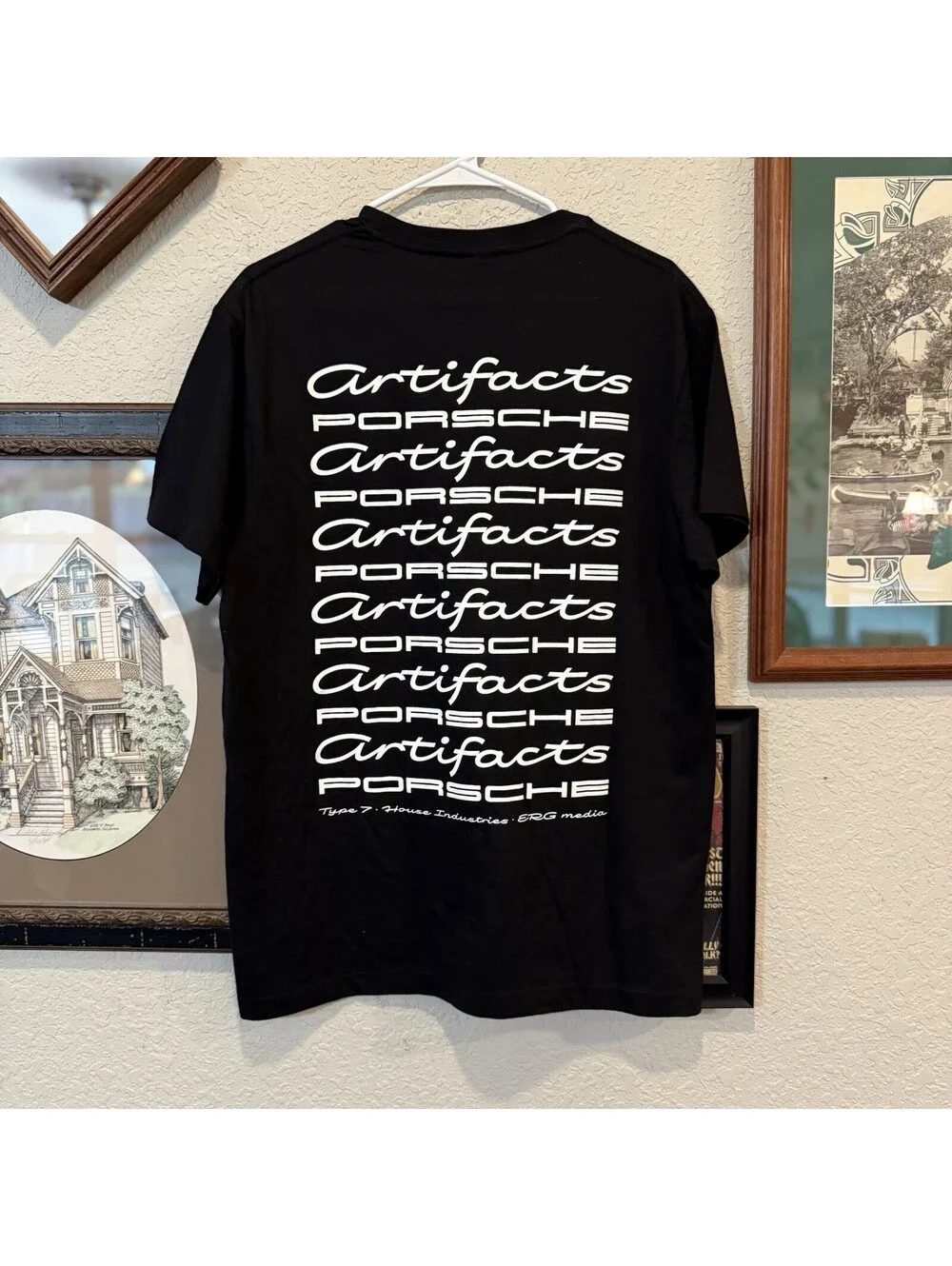 House Industries RARE Artifacts Porsche Archive New York Book Release Tee Large